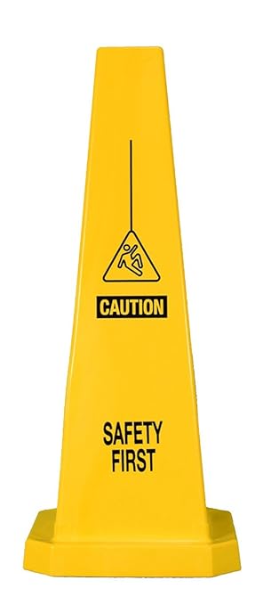 Cortina Lamba 25" Cone "Safety First", 03-600-06, Yellow by Cortina+Safety+Products