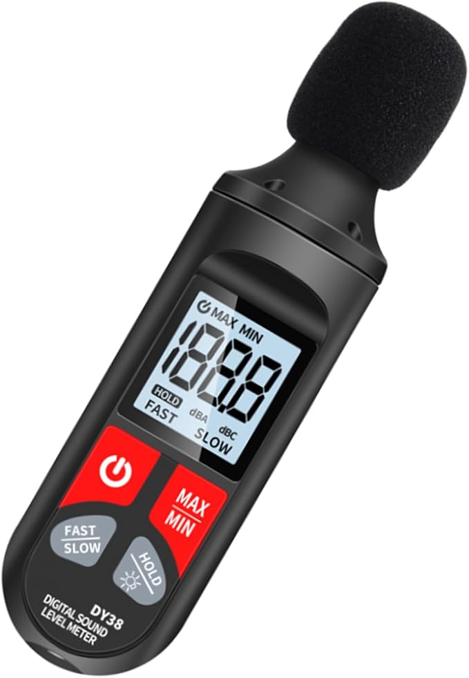 High Precisions Sound Leveling Meter Decibel Noise Tester Digital Noise Meter Simple to Use for Environmental Monitoring by Unknown