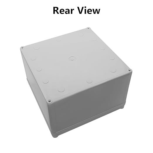 LeMotech Waterproof Dustproof IP67 Junction Box DIY Case Enclosure Gray 7.9 x 7.9 x 5.1 inch (200 x 200 x 130 mm) - Image 5