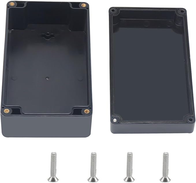 Outdoor Waterproof Junction Box IP67 Project Box ABS Black Electrical Boxes Electronic Enclsoure for DIY Project 6.2 x 3.5 x 2.4 inch (158x90x60mm) by Otdorpatio