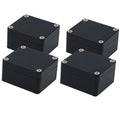 Junction Box, Zulkit Project Box IP65 Waterproof Outdoor Box ABS Plastic Electrical Boxes Electronic Enclosure Black 2.48 x 2.28 x 1.38 inch (63 x 58 x 35mm) (Pack of 4) by Zulkit