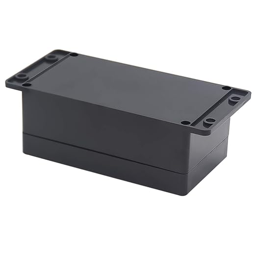 Zulkit Junction Box ABS Plastic Dustproof Waterproof IP65 Universal Electrical Boxes Project Enclosure with Fixed Ear Black 6.22 x 3.54 x 2.36 Inch (158 x 90 x 60mm) (Pack of 1) - Image 3