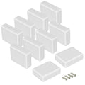 LeMotech Project Box 10 Pieces ABS Plastic Electrical Project Case Small Junction Box for Electronics White 3.54 x 2.75 x 1.10 inch (90 x 70 x 28 mm) by LeMotech