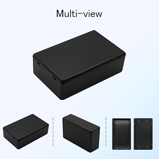 Project Box 8 Pieces Electrical Box Small Junction Box ABS Plastic Enclosure Power Electronic Case Black 3.15" x 1.97" x 1.02"(80 x 50x 26mm) - Image 6