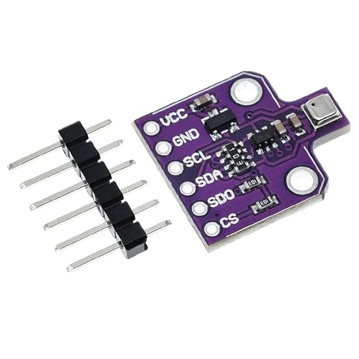 HiLetgo BME680 Digital Temperature Humidity Sensor Module(Temperature/Humidity/Pressure/VOC Gas) 4 in 1 Sensor High Precision Environmental Monitoring Sensor with SPI IIC DC 5V by HiLetgo