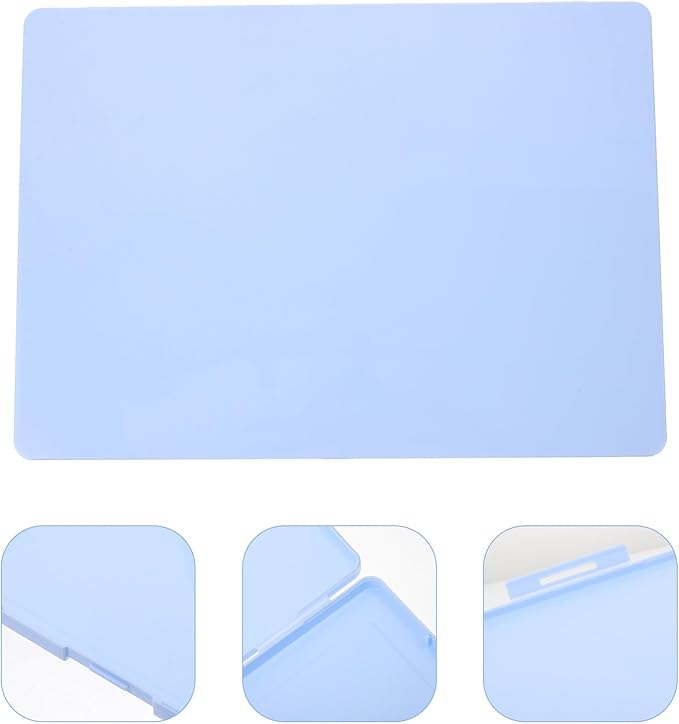 Healifty Multi-functional A4 Certificate Storage Box Sky Blue Large Capacity Document Organizer Card Holder for Office and Travel - Image 3