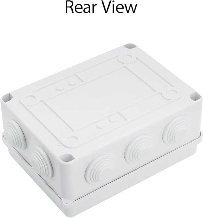 LeMotech ABS Plastic Dustproof Waterproof IP65 Junction Box Universal Electrical Project Enclosure White 5.9 x 4.3 x 2.8 inch (150 x 110 x 70 mm) - Image 7