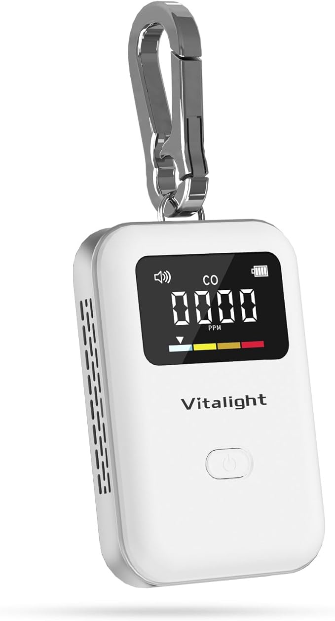Carbon Monoxide Detector,Mini CO Detector for Travel, Air Quality Monitor,Stylish and Lightweight CO Monitor for Home Indoor/Outdoor by Unknown