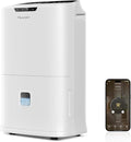 Energy Star 2024 Dehumidifier for Basement & Home, Up to 5500 Sq. Ft, 90 Pint Smart Wi-Fi Control, 1.45 Gal Tank with Drain Hose, 3 Modes, Auto Defrost, Timer & Child Lock by pauvoern