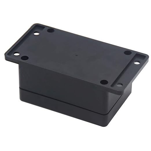 Zulkit Junction Box ABS Plastic Dustproof Waterproof IP65 Universal Electrical Boxes Project Enclosure with Fixed Ear Black 3.94 x 2.68 x 1.97 Inch (100 x 68 x 50 mm) (Pack of 1) - Image 3