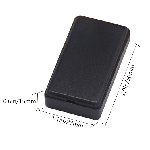 Zulkit 12Pcs Project Boxes ABS Plastic Electrical Project Case Power Junction Box Black 1.97 x 1.10 x 0.59 inch (50 x 28 x 15 mm) - Image 2