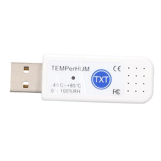 Computer USB Thermometer Data Logger, Plug and Play PC Software for Logging Temperature with Email Alarm, for Temperature and Humidity Data - Image 8