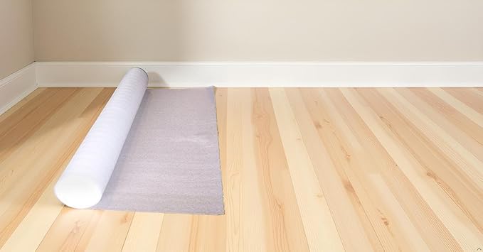 PolyFoam Multipurpose Foam Underlayment – 100 sq ft Roll for Laminate & Wood Flooring, Moisture-Resistant, Shock-Absorbing, Lightweight, Easy to Install, Made in USA - Image 3