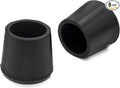 Flyshop 7/8", 22 mm, Patio Round Chair Leg Caps, Furniture Table Feet Covers Floor Protectors, Anti-Skid Durable Thick Rubber Leg Tips, 8 Pack, Black by Flyshop