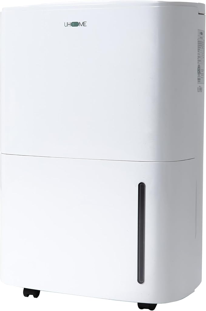 Uhome 120 Pints Dehumidifier with Drain Hose - 6000 Sq. Ft Quiet Dehumidifier for Home, Basements, Storages and Large Rooms with 5L Water Tank by Unknown
