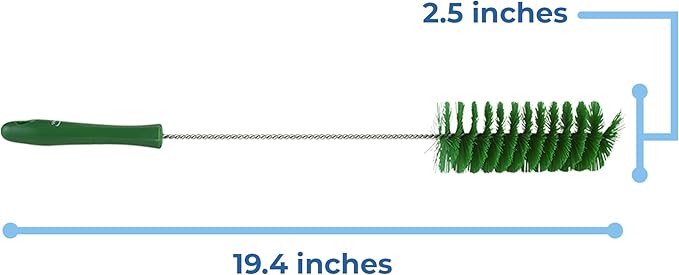 Vikan 53702 Tube Brush,2.4",PP/PBT,Green - Image 2