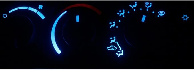 HERCOO LED Lights Bulbs Kit of AC Climate Heater Control Compatible with 2003-2008 Dodge Ram 1500 2500 3500 by HERCOO