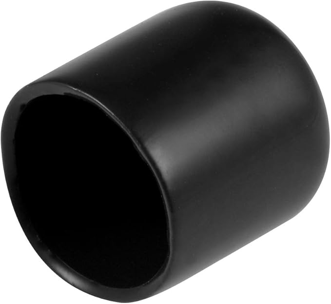 uxcell 20pcs Rubber End Caps 16mm ID Vinyl Round Tube Bolt Cap Cover Thread Protectors Black by uxcell
