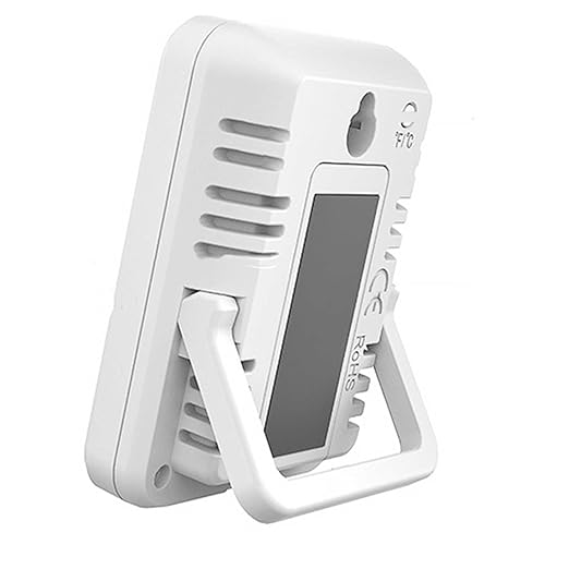Digital Hygrometer Temperature Meter, Large Screen Battery Powered Indoor Thermometer Humidity Meter Low Power Consumption for Office for Home (White) - Image 3