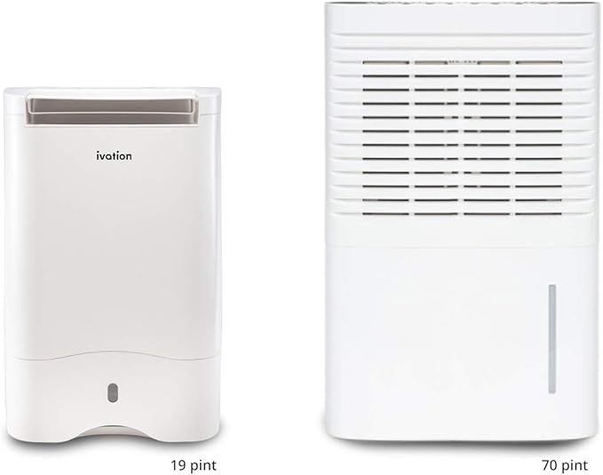 Ivation 19 Pint Small-Area Desiccant Dehumidifier Compact and Quiet - with Continuous Drain Hose for Smaller Spaces, Bathroom, Attic, Crawlspace and Closets - for Spaces Up to 410 Sq Ft - Image 7