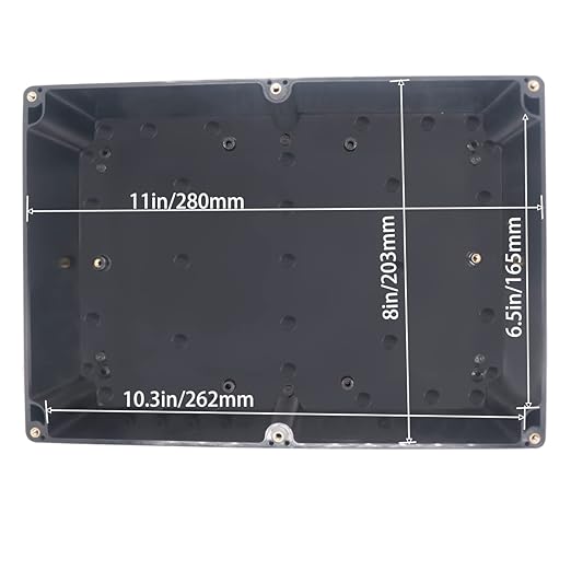 Watertight Junction Box, IP67 Waterproof Project Box Durable ABS Plastic Electronic Enclosure Case for DIY Electrical Project Black 11.42" x 8.27" x 3.94"(290 x 210 x 100 mm) - Image 5