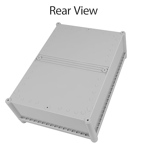 Junction Box，15"x 11"x 5.1" Outdoor Electrical Box with Mounting Plate, IP67 Dustproof Waterproof ABS Plastic Project Box, DIY Electrical Enclosure Gray (380x 280x 130 mm) - Image 6