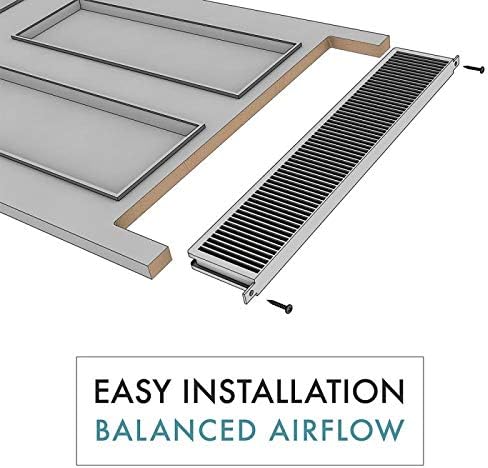 Tamarack Technologies Perfect Balance 27 1/4 x 4 3/4 Inch in Door Return Air Pathway Vent(3 Pack) - Image 5