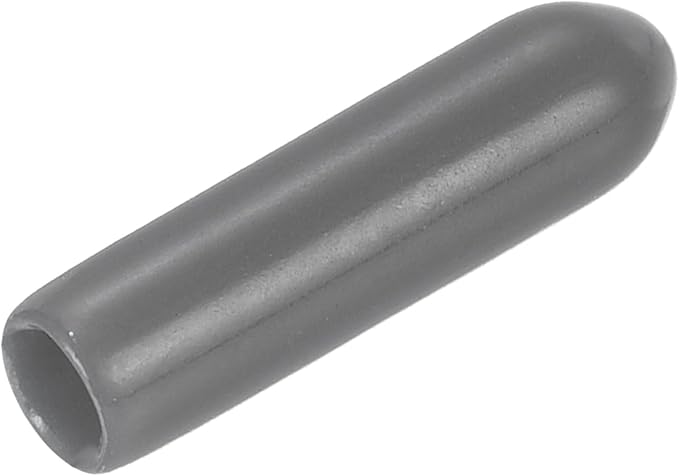 uxcell 20pcs Rubber End Caps 3mm(1/8") ID Vinyl PVC Round Tube Bolt Cap Cover Screw Thread Protectors Dark Grey by uxcell