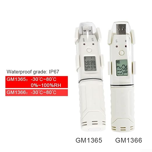 GM1366 GM1365 Temperature Humidity Data Logger Recorder for Agricultural Greenhouse Cold Chain Warehouse Monitoring USB Interval Alarm(Temp & Hum) - Image 4