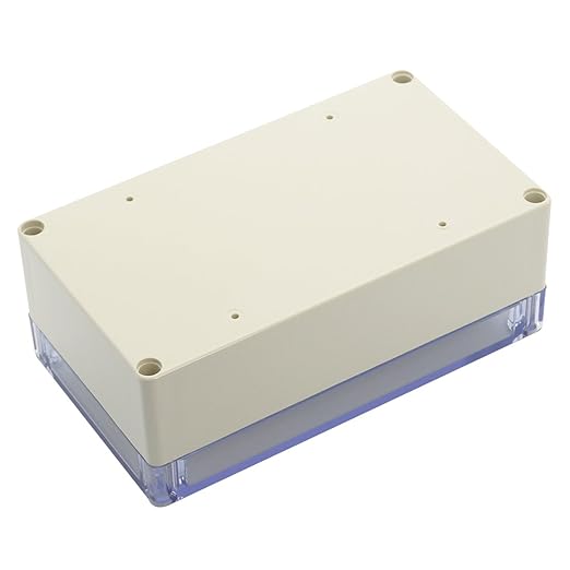 LeMotech ABS Plastic Junction Box Dustproof Waterproof IP65 Electrical Enclosure Box Universal Project Enclosure Grey with PC Transparent Clear Cover6.2 x 3.5 x 2.3 inch(158 x90 x60 mm) - Image 3