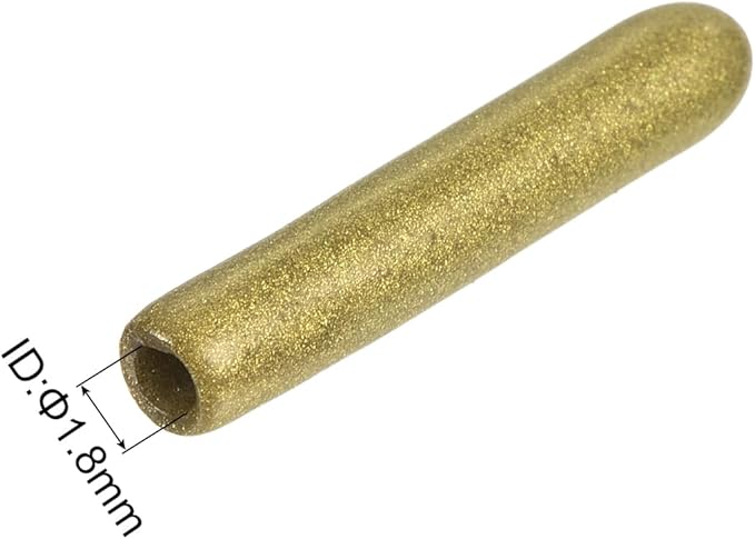 uxcell 20pcs Rubber End Caps 1/14"(1.8mm) ID Vinyl Round Tube Bolt Cap Cover Thread Protectors Gold - Image 3