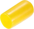 uxcell 20pcs Rubber End Caps 9.5mm(3/8") ID Vinyl PVC Round Tube Bolt Cap Cover Screw Thread Protectors Yellow by uxcell