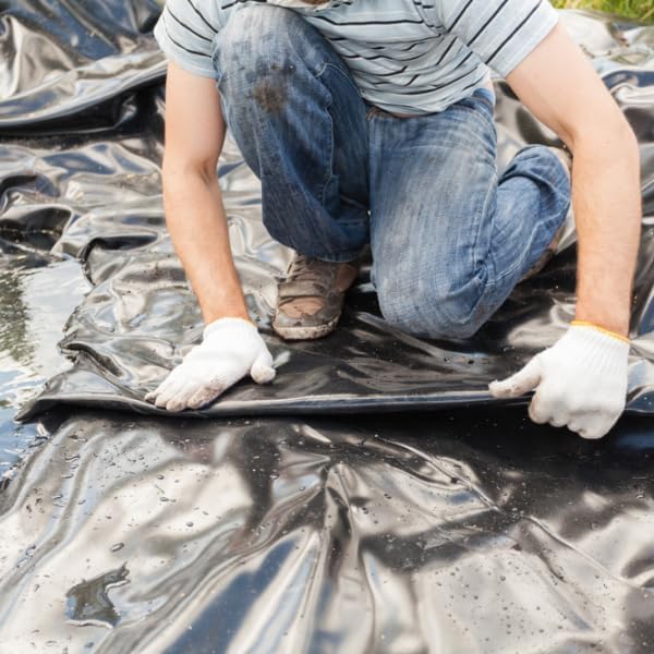 Vapor Barrier Supply -Black Plastic Sheeting - Black Plastic Tarp, Polyethylene Vapor Barrier Plastic Sheeting, Black Painters Tarp, Roll of Heavy Duty Plastic, Black Poly Cover (4 mil - 8' x 100') - Image 4