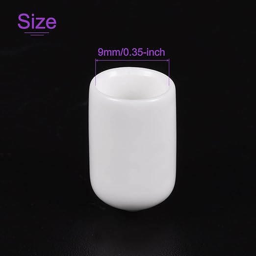 DMiotech 100 Pack 9mm ID White Screw Thread Protectors Rubber End Caps Bolt Covers for Screw Bolt Furniture Pipe - Image 4