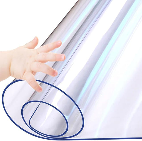 12 x 72 Inch Clear PVC Table Cover - 1.5mm Thick Custom Plastic Desk Pad - Waterproof Vinyl Table Top Protector Mat by WanDeela