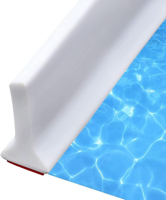 Collapsible Shower Water Guard Water Splash Guard Water Dam Barrier Shower Threshold for Shower Stall, Stay Dry Retainer for Wet and Dry Separation for Bathroom (59") … by SLequipo