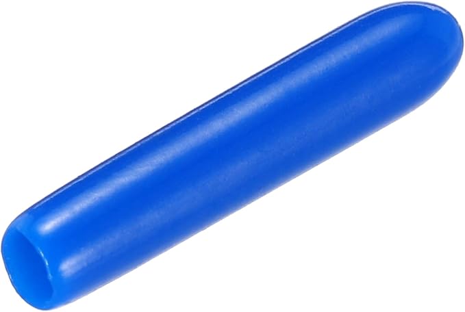 uxcell 20pcs Rubber End Caps 2mm(1/16") ID Vinyl PVC Round Tube Bolt Cap Cover Screw Thread Protectors,Blue by uxcell