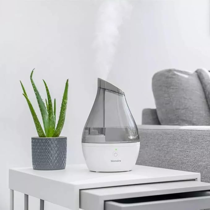 Bionaire - Ultrasonic Humidifier, Quiet, Efficient Cool Mist with Large Capacity Tank, Easy One-Button Operation (White, 64 oz) - Image 2
