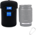 JJC Water Resistant Neoprene Camera Lens Pouch Case, Fold-Over Lens Bag for Mirrorless Lenses Up to 3.1 x 4.6 (D X H) for Canon RF 85mm f/2, Nikon Nikkor Z 85mm f/1.8, Sigma 16mm f/1.4 etc. by JJC