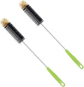 Long Bottle Cleaning Brush，Household Kitchen Cleaning Brush Set for Washing Narrow Neck Beer Bottles, Wine Decanters, Vases, Pipes，and Sports Water Bottles，2 Pack by Unknown