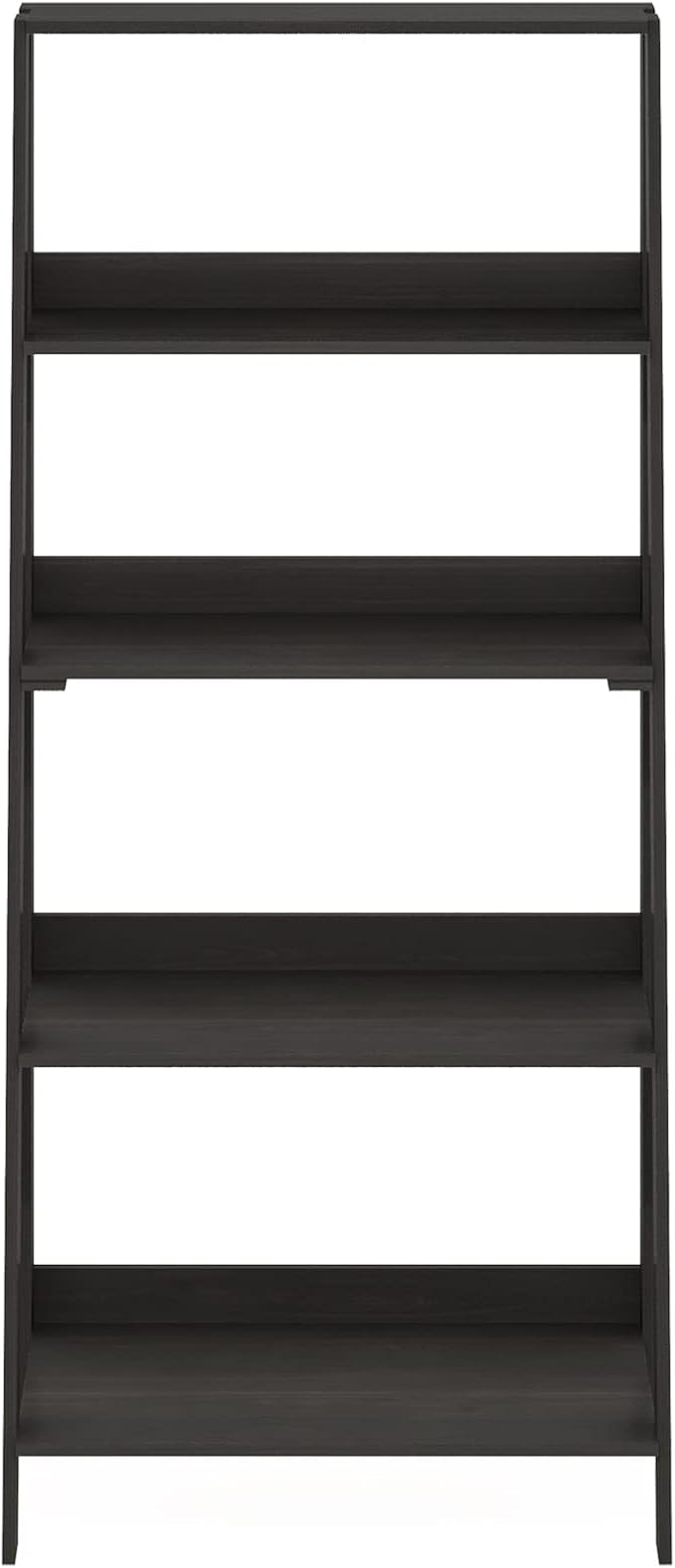 Furinno Ladder Book Shelf, 5-Tier Ladder Shelf, Bookshelf, Display Storage Shelves, 13 x 23.6 x 53.5, for Living Room, Home Office, Black Espresso - Image 7