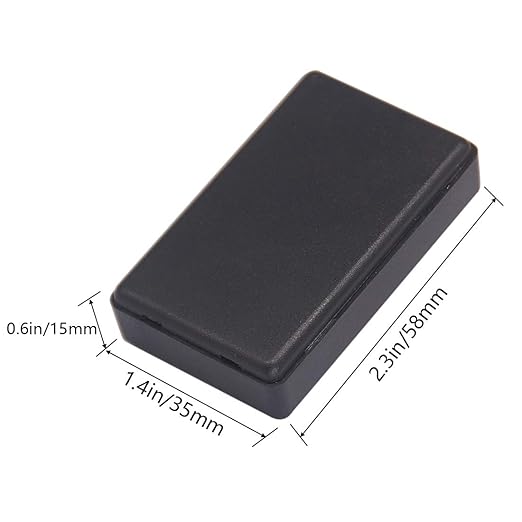 Zulkit 5Pcs Project Boxes ABS Plastic Electrical Project Case Power Junction Box Black 2.28 x 1.38 x 0.59 inch (58 x 35 x 15 mm) - Image 2