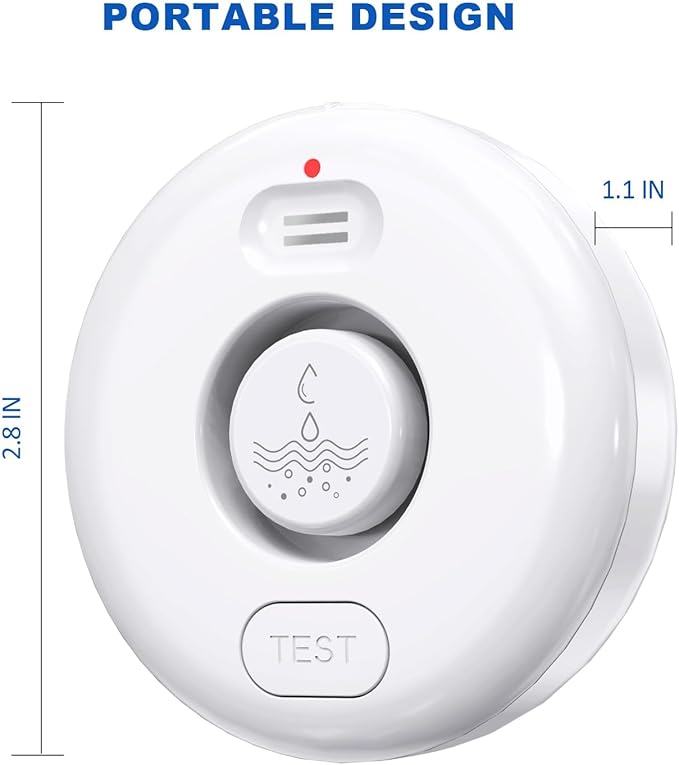 WiFi Water Leak Detectors 5 Pack, 120dB Adjustable Loud Water Leak Sensor, Wireless Wi-Fi Water Leak & Drip Alarm, App Alerts, 5 Water Alarm Sensors & 1 Hub for Home Kitchen, Bathroom, Sink, Laundry - Image 7