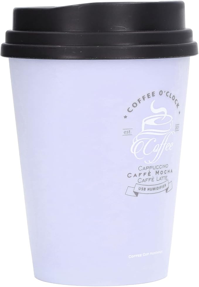 Coffee Cup Humidifier, Compact Lightweight Cute Desktop Humidifier for Baby Bedroom Travel Office Home Use - Image 8