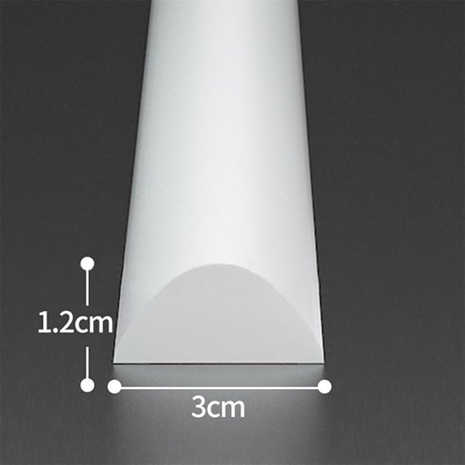 Bathroom Retention Water Barrier Strip Dry/Wet Separation Silicone Seal Strip Rubber Silicone Shower Barrier Water Stopper,Black 50CM,Height 30mm - Image 6