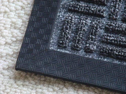 Kempf Water Retainer Front Door Mat, 18” x 30”, Black, Outdoor Indoor Entrance, Non-Slip, Low Profile, Natural Rubber Doormat, Traps Dirt and Moisture - Image 5