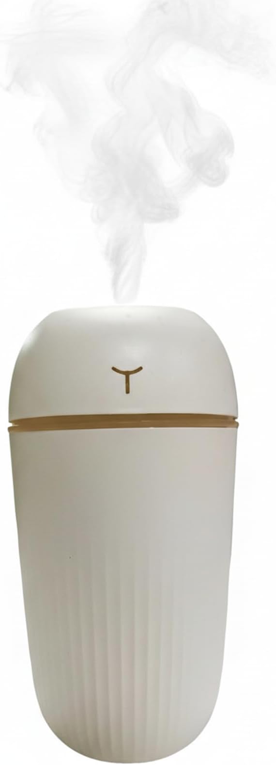 Mini USB Humidifier - Large Capacity, Ultra-Quiet 20dB, 2 Modes (Continuous/Intermittent) with Anti-Dry Burn & Night Light, Nano Mist for Room/Car/Office Desk (<10㎡) (White, 420ml) - Image 2