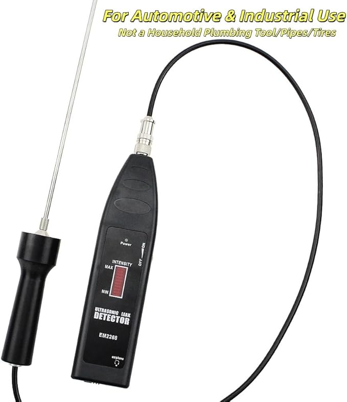 allsun Pro Ultrasonic Leaking Detector Transmitter Auto Noise Finder, Electronic Stethoscope HVAC Machine Noise Monitor 36-44KHz, Air Gas Water Leak Diagnosis Tool - Image 9
