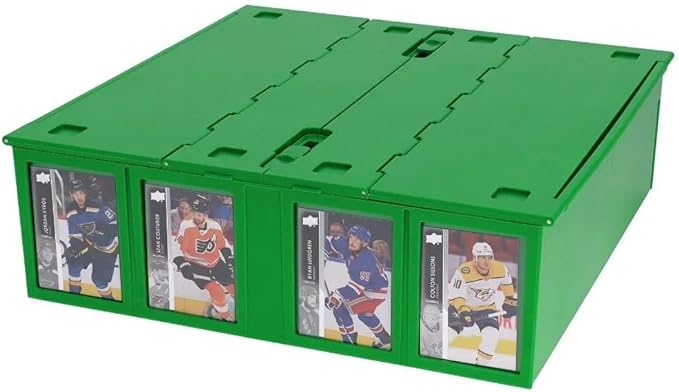 BCW Collectible Card Bin – Green | Holds 3200 Cards | Includes 4 Dividers | Storage for Pokémon, MTG & Sports Cards by BCW