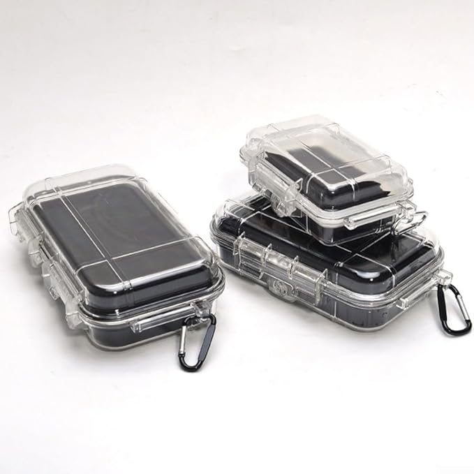 Storage Case, Survival Box Case Outdoor Sports Equipment Sealed Box Shockproof Pressure Proof Dry Boxes for Tools, Phone, Keys(L) - Image 4